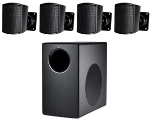 Surface Mount Subwoofer Loudspeaker System